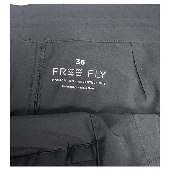 Free Fly Boardshorts Mens 36 Black Comfort On Ms Dawn Patrol Quick Dry Outdoor - Picture 3 of 15